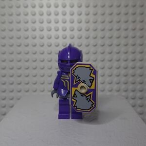 LEGO Danju (Purple Knight) Minifigure with Shield - Castle Knights Kingdom